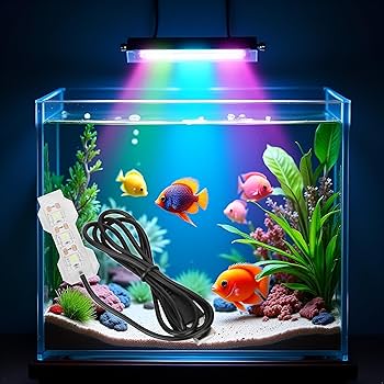 Amazon.co.jp: ブルーライト小型水槽LEDライト、マルチカラーLED